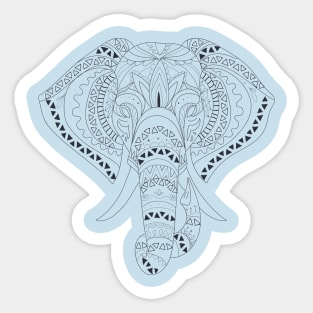 Elephant Lines Sticker